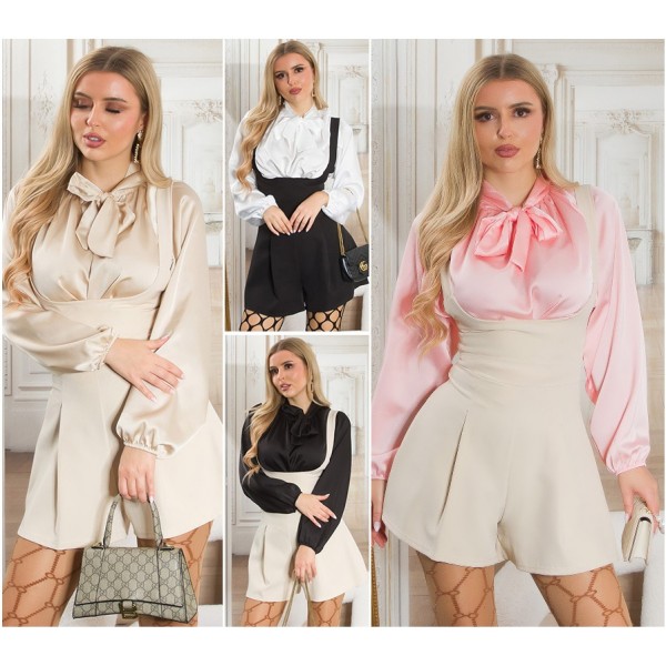 SATENASTA BLUZA S PETNLJO